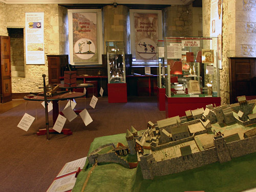 Lower Gallery with Castle exhibits